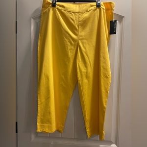 Kim Roger's yellow Capri pants, size 16